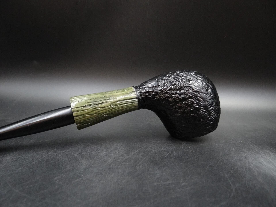 TURKIEWICZ BLACK OAK (MORTA) HAND MADE RHODESIAN PIPE 9U
