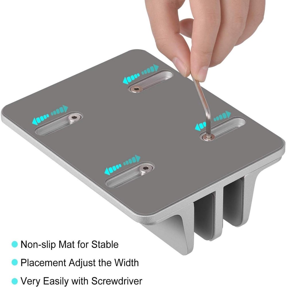 Universal Laptop Vertical Stand, Dual Desktop Stand Adjustable Note... Fast Ship
