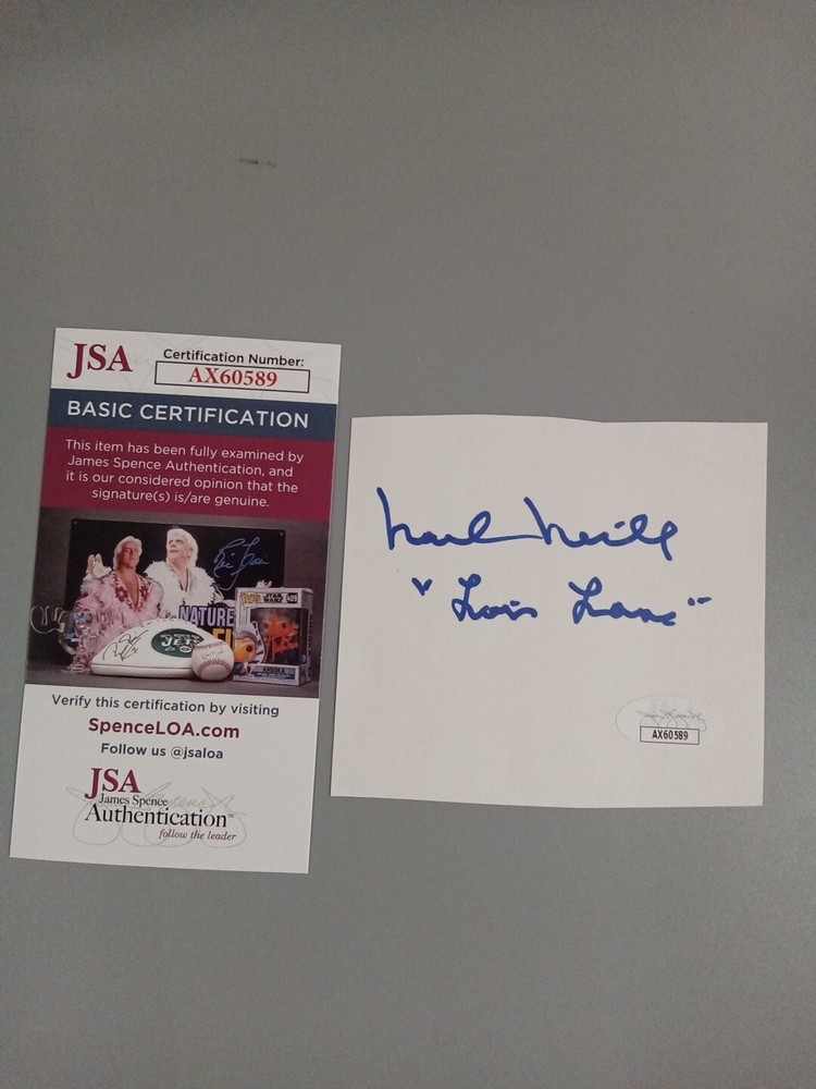Noel Nill Signed Inscribed "Lois Lane" Cut JSA ** #