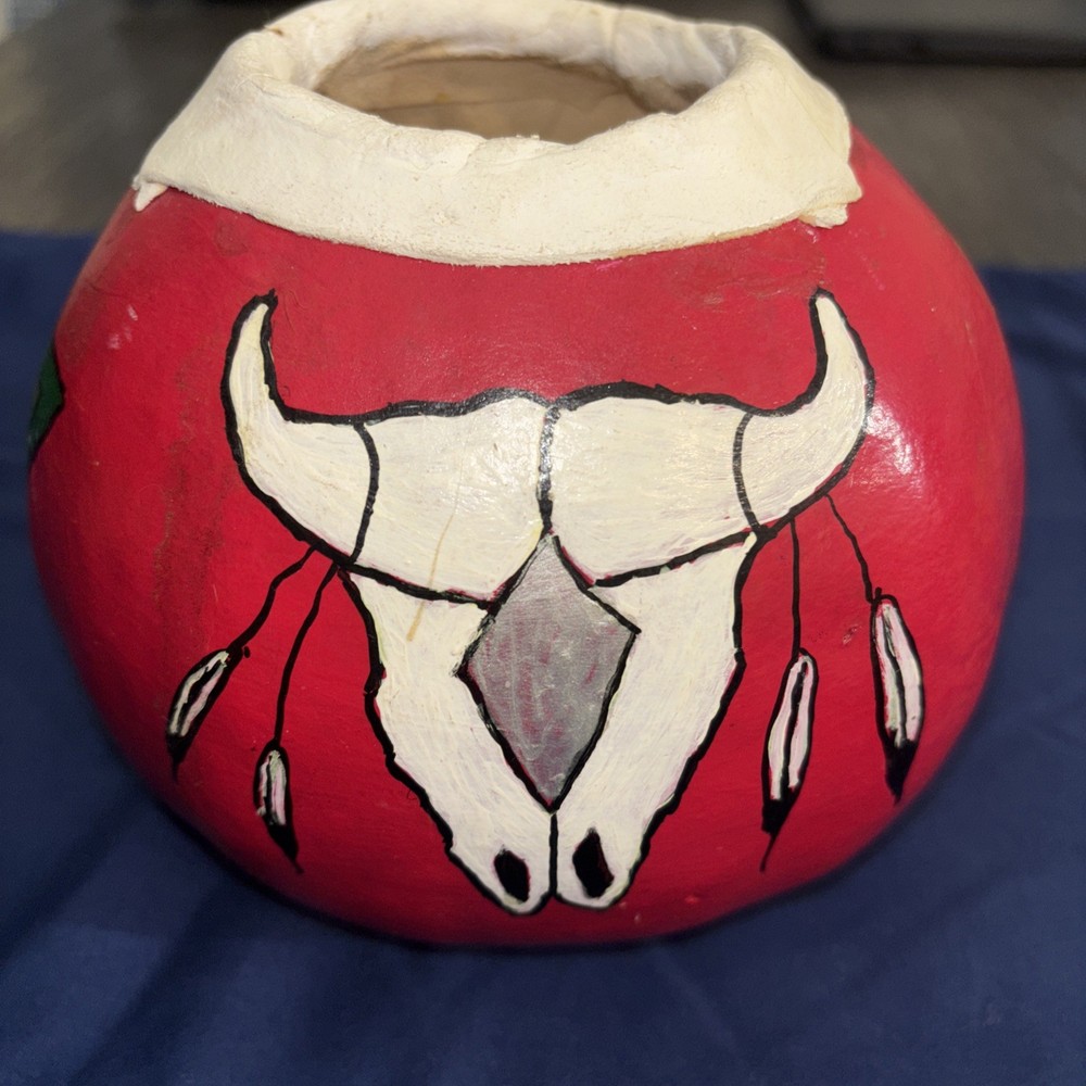 Hand Painted Gourd By Morning Star,