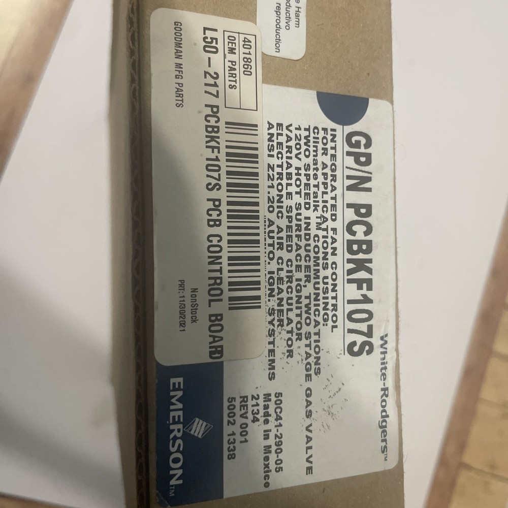 White-Rodgers GP/N PCBKF107S Integrated Fan Control