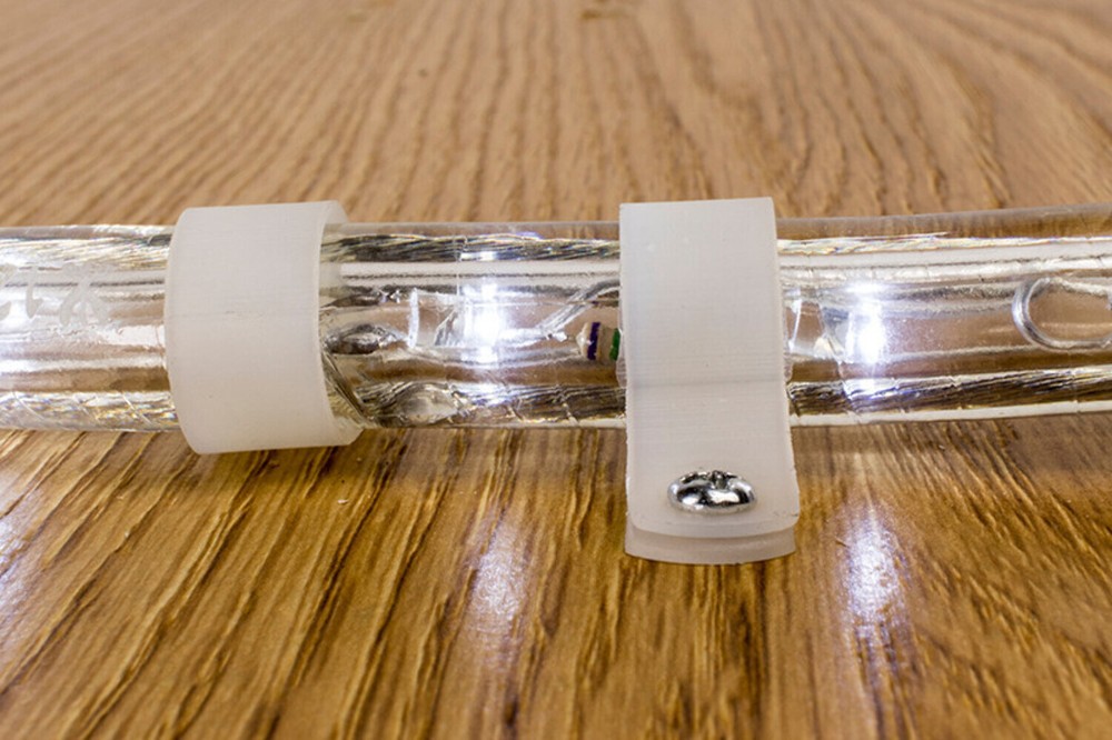 1/2 Inch Rope Light P-Style Mounting Clips (50 Pack)