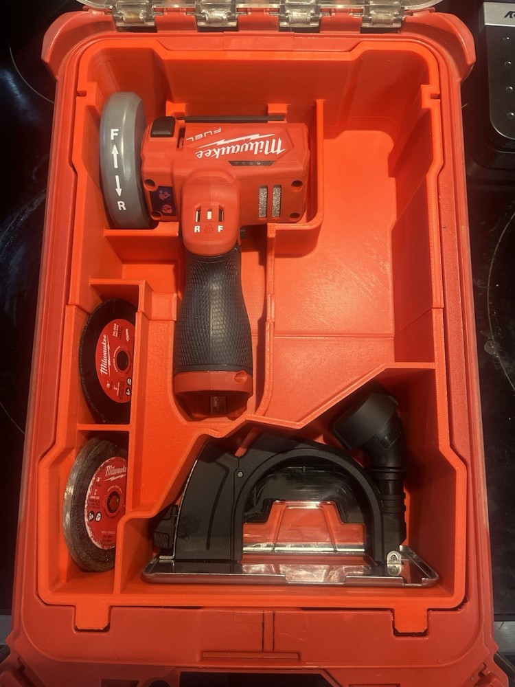 M12 Cut Off Tool Insert for Milwaukee Packout  (Insert Only)(RED)