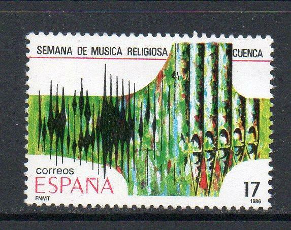 SPAIN MNH 1986 SG2863 RELIGIOUS MUSIC WEEK