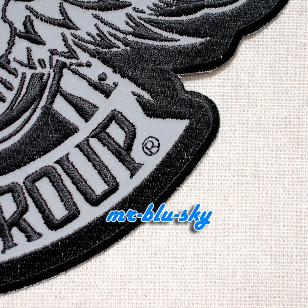 Small Reflective Winged Skull Patch ~ Harley Davidson Owners Group H.O.G.