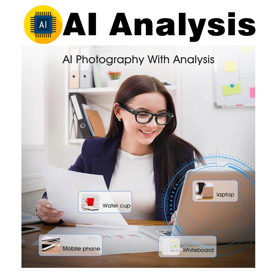 AI Smart Camera Glasses with Video & Camera