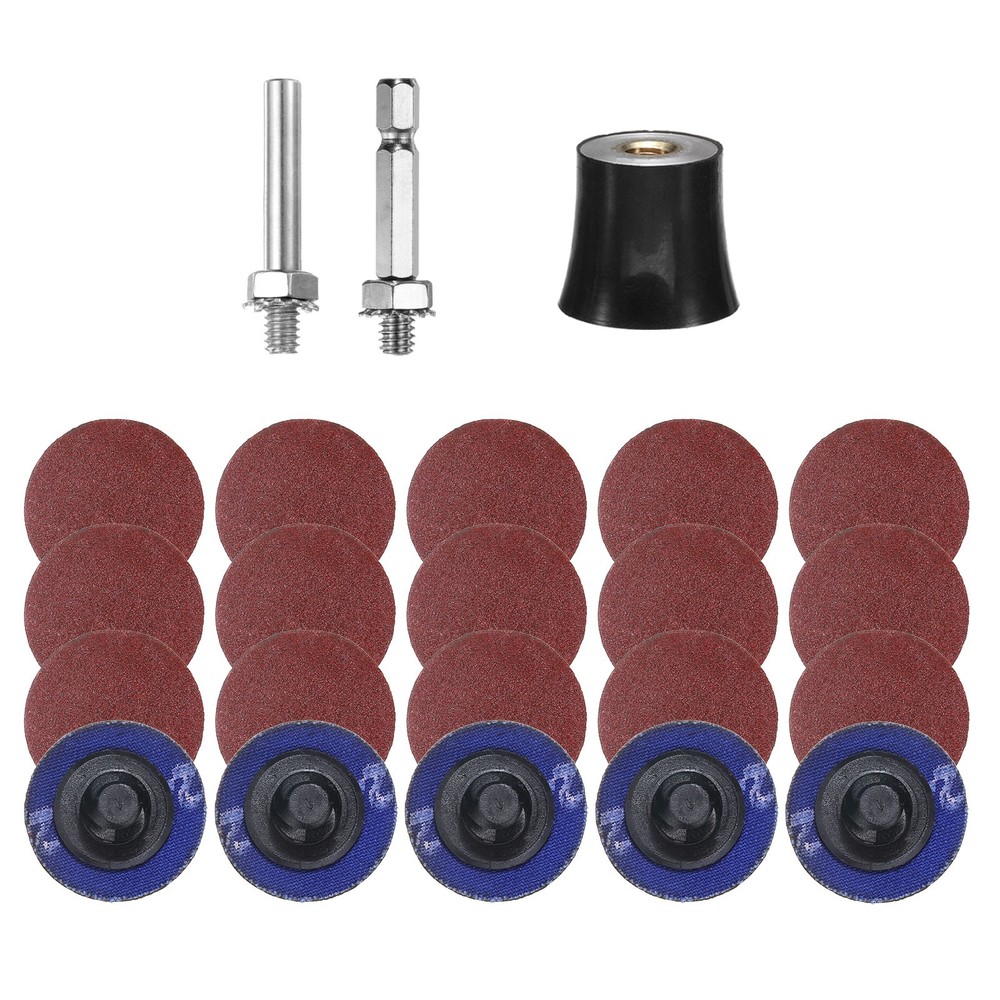 23pcs Quick Change Disc Set 1" Roll Lock Sanding Disc 240 Grits with Disc Holder