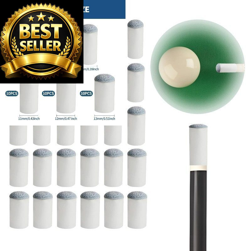 lyforx 50pcs Slip On Pool Cue Tips Replacement Billiard 5