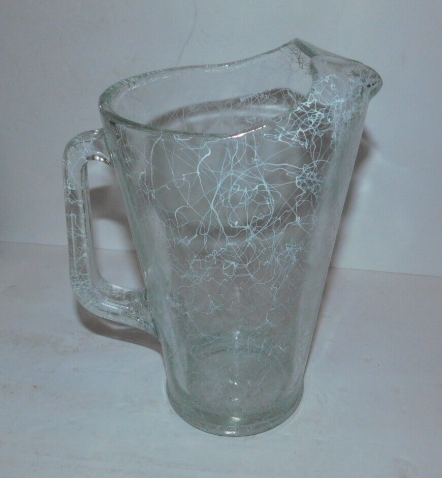 NEAT VINTAGE SPAGHETTI STRING GLASS PITCHER