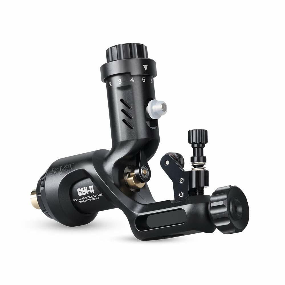 Raven II Adjustable Tattoo Rotary Gun Machine Hand Controller Battery Grip Kit