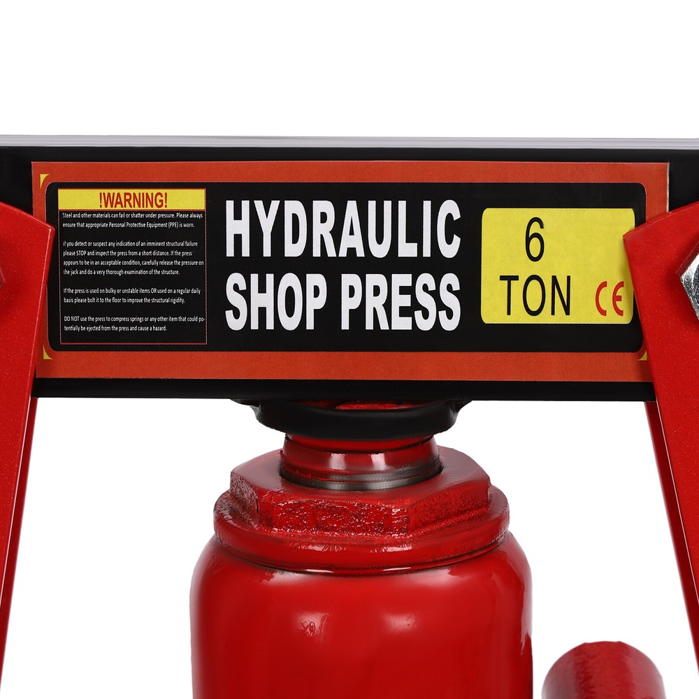 6 Ton Hydraulic Shop Press with Press Plates A-Frame Benchtop Press Stand Tools