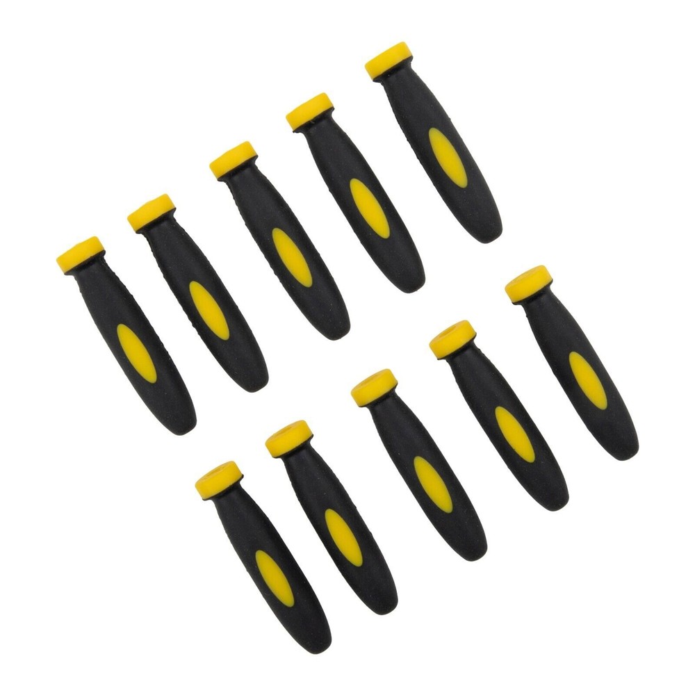 10Pcs Rubber File Handle 2.36Inch 3mm Hole Diameter Grip File Handle Replacement