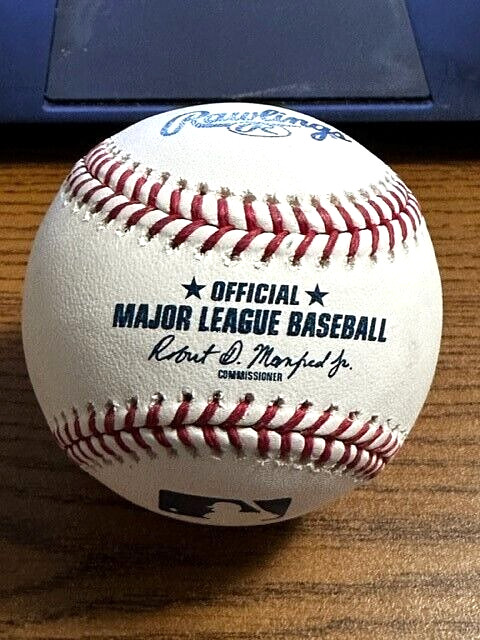 DANE DUNNING 4 SIGNED AUTOGRAPHED OML BASEBALL! Rangers!