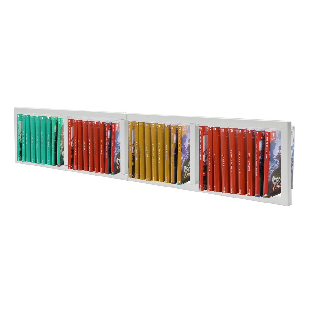 2PCS 34" Wall Mount Media Storage Rack, CD DVD Cube Organizer Metal Shelf