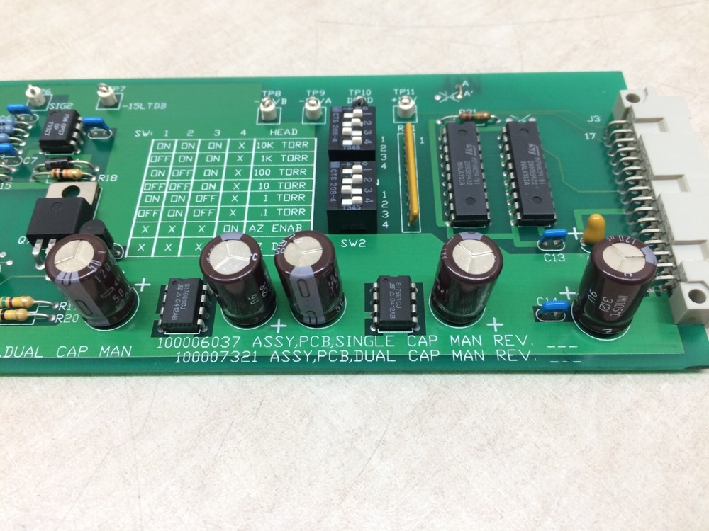 MKS 100007321 Capacitance Manometer Module PCB Single / Dual Cap Rev B