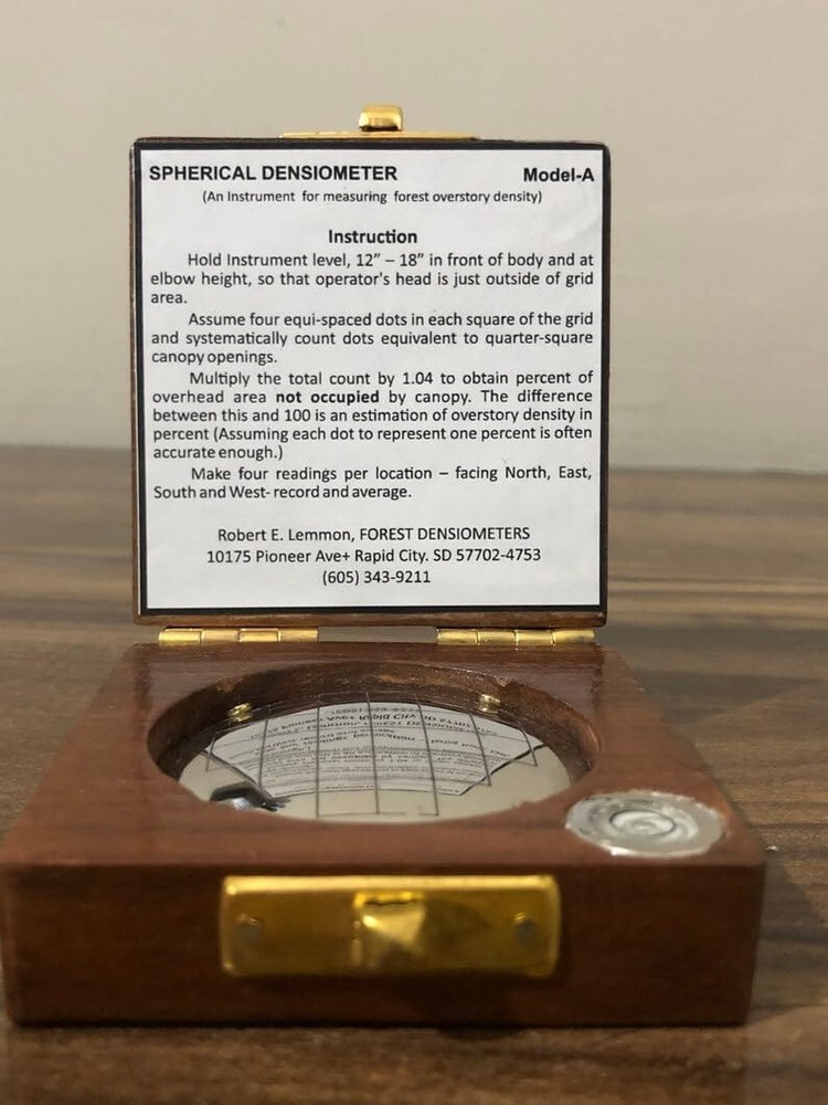 Spherical Densiometer for Accurate Forest Canopy Measurements Forestry Suppliers