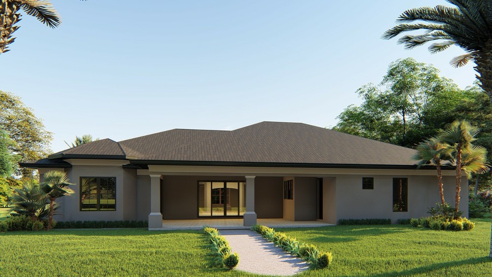 REVIT FILE BLUEPRINTS MEDITERRANEAN HOUSE PLAN ARCHUP #104M