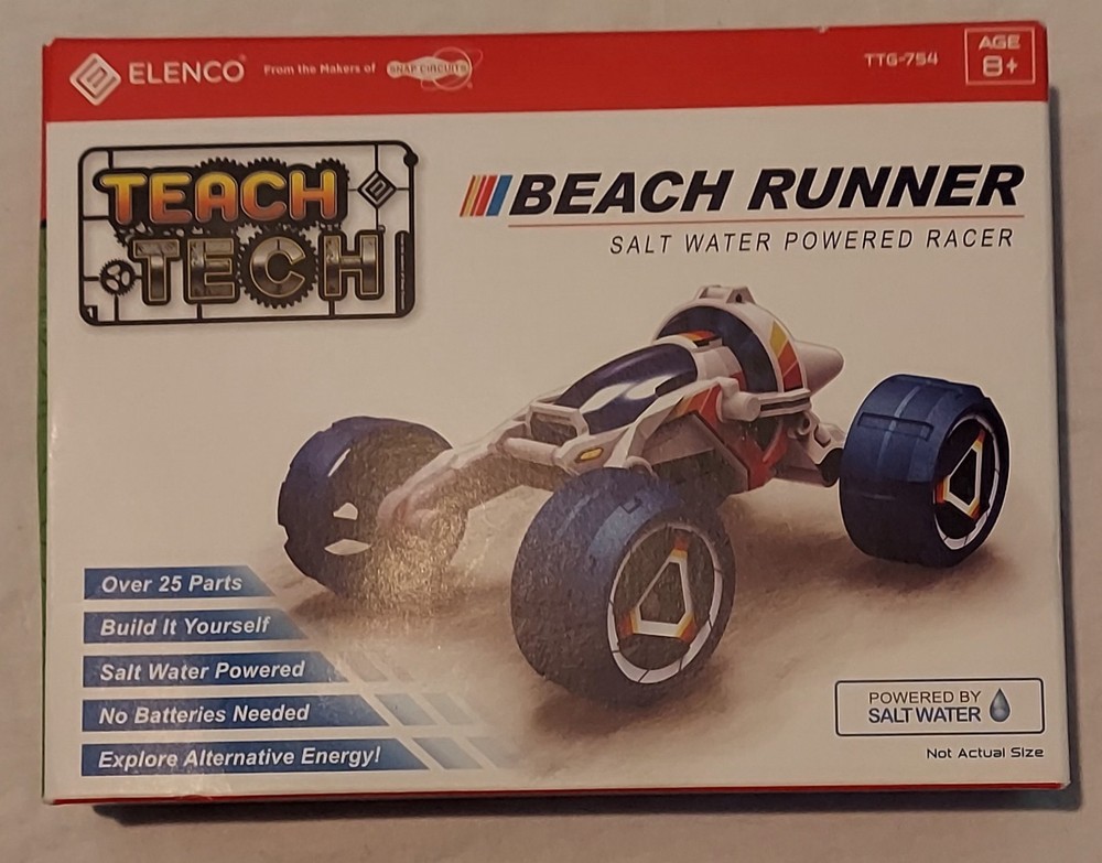 Teach Tech Beach Runner Saltwater Powered Racer - Build It - Race It! (TT)