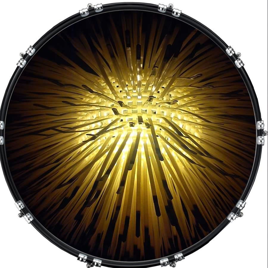 20" Custom Bass Kick Drum Front Head Graphical Graphic Lamp 1