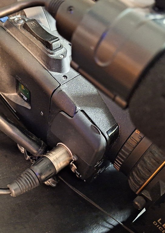 Microphone, Panasonic AG-MC200, XLR, Directional, windscreen