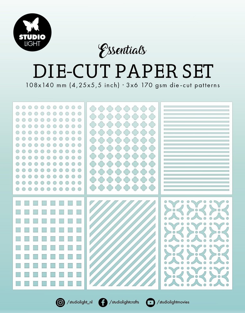 Studio Light Essentials Die Cut Paper Set-Nr. 36