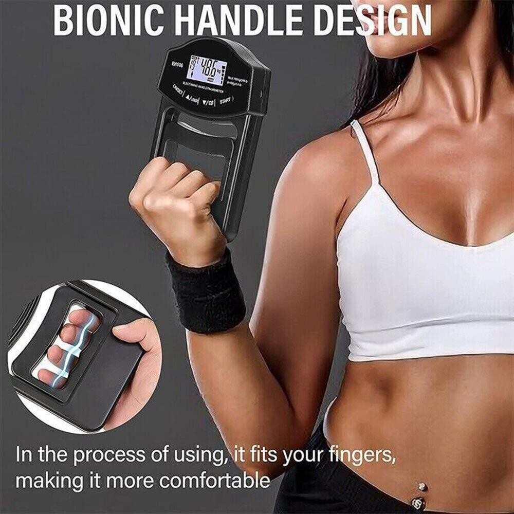 Grip Strength Tester 396Lbs/180Kg Digital Hand Dynamometer Grip Strength Meter