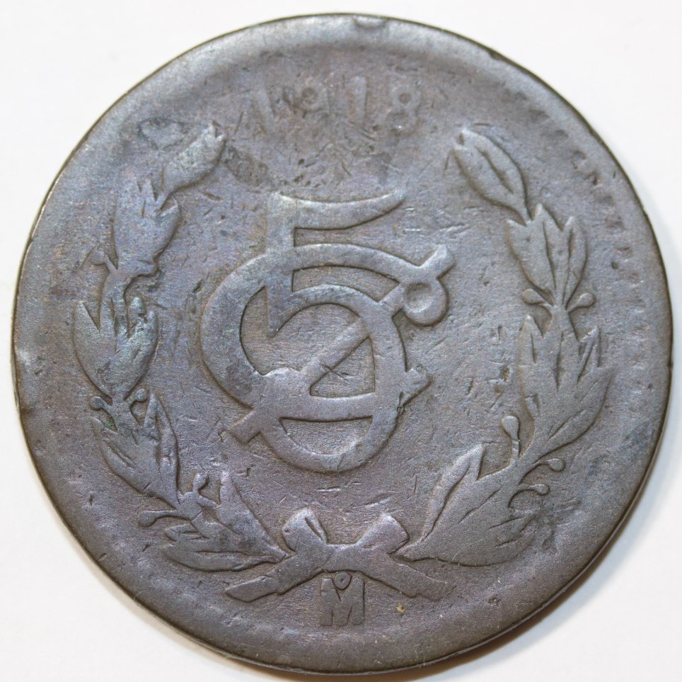 1918 Mexico 5 Centavos   # 0089