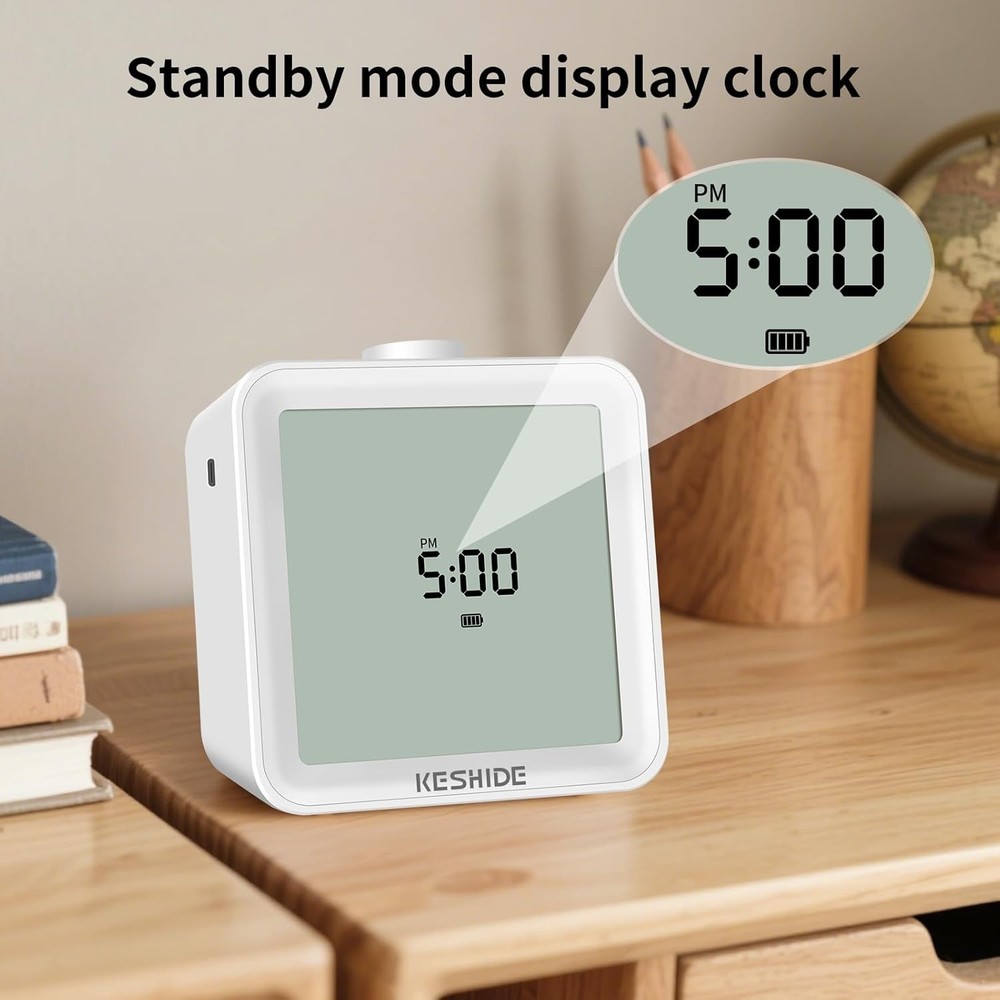 LCD Digital 60-Minute Visual Countdown Timer for Kids and Adults