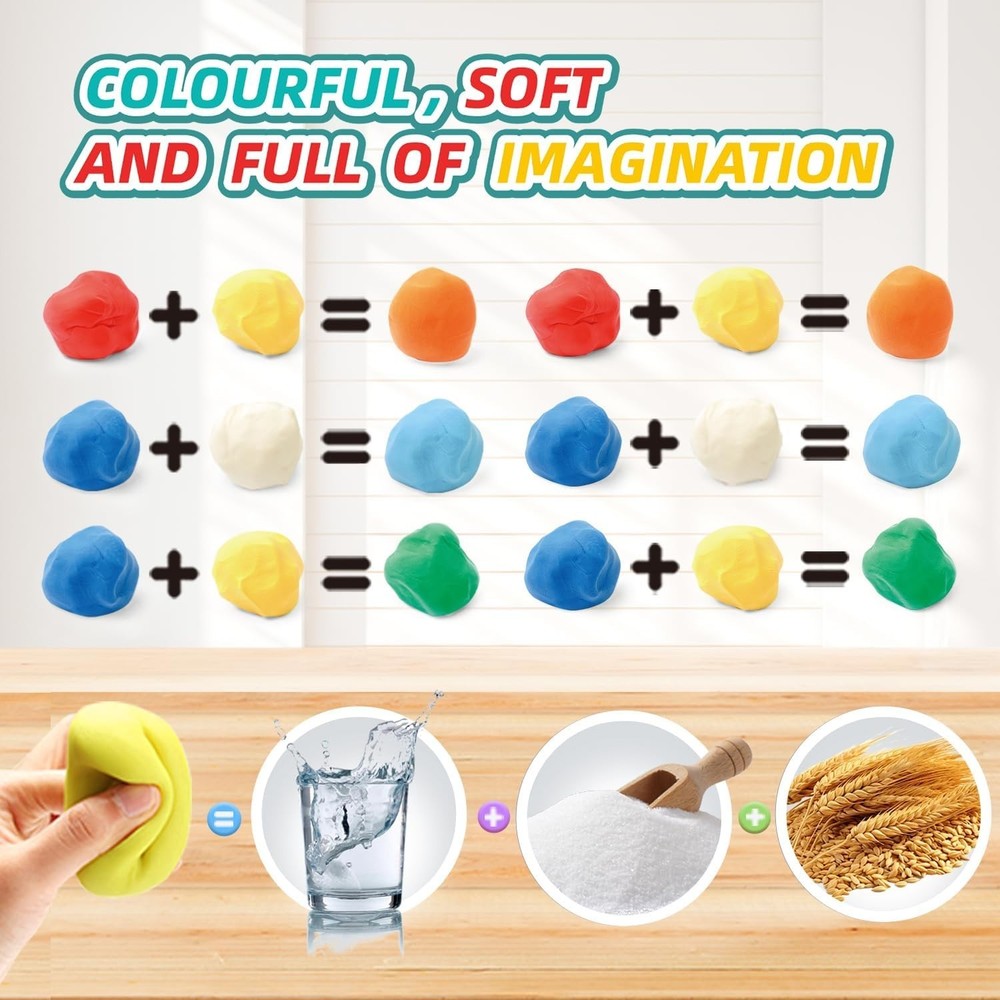 Interactive Dino Color Dough Set - 37 Pieces for Creative Play and Learning