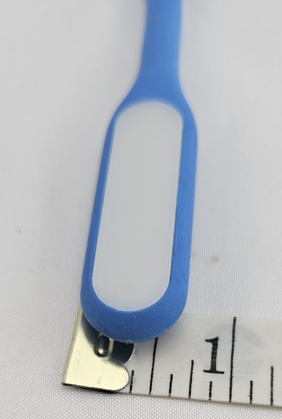 Long Bead LED USB Lamp – Flexible Mini Light for Laptop/PC – Blue