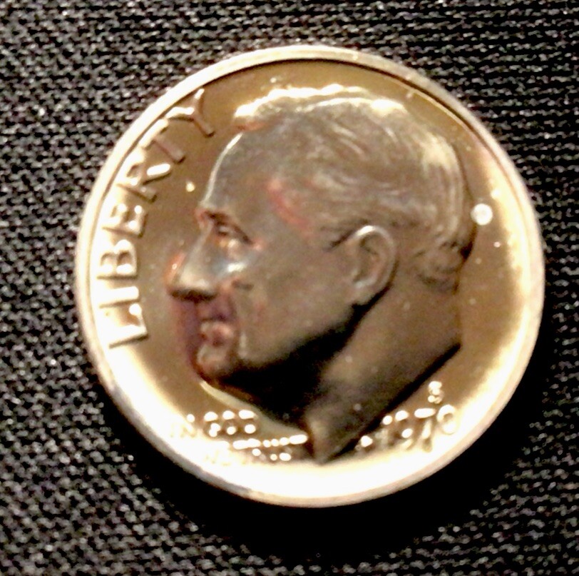 1970 S Roosevelt Dime Proof! ENN Coins