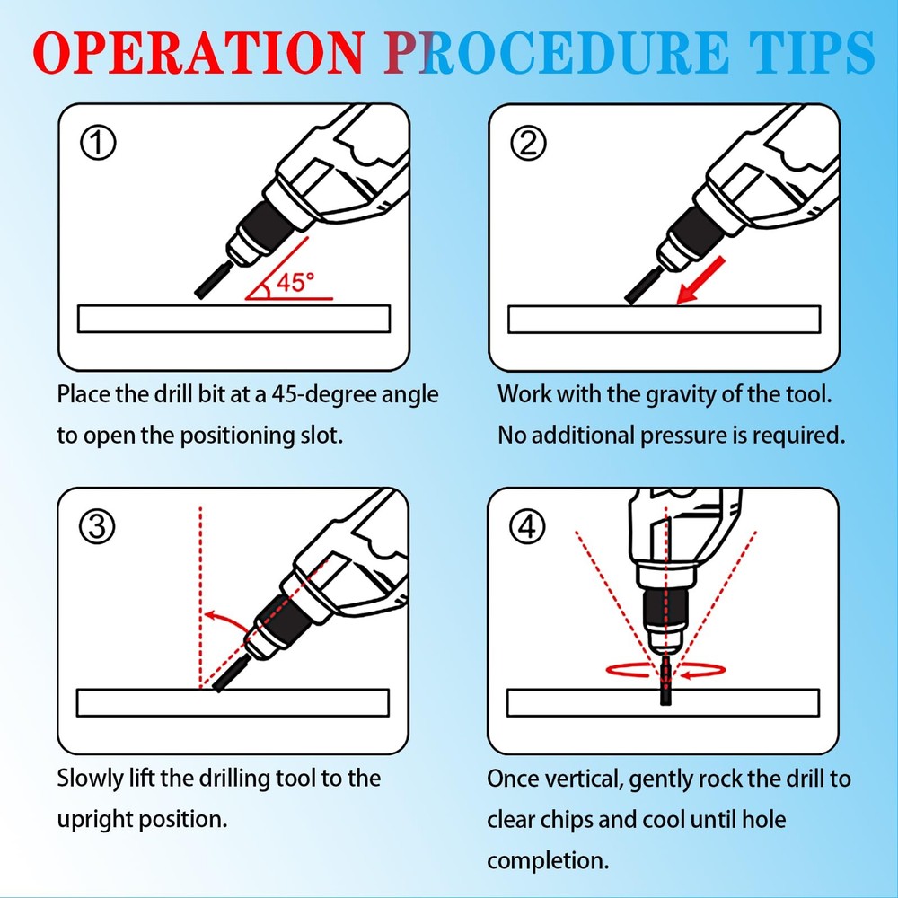 DKIBBITH 7 Pack Dry Diamond Drill Bits & Tile 7 Pcs