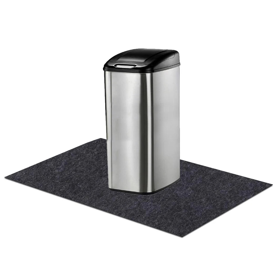 Waterproof Silicone Trash Can Mat under Garbage Can Mat for Kitchen, 24Inx20In