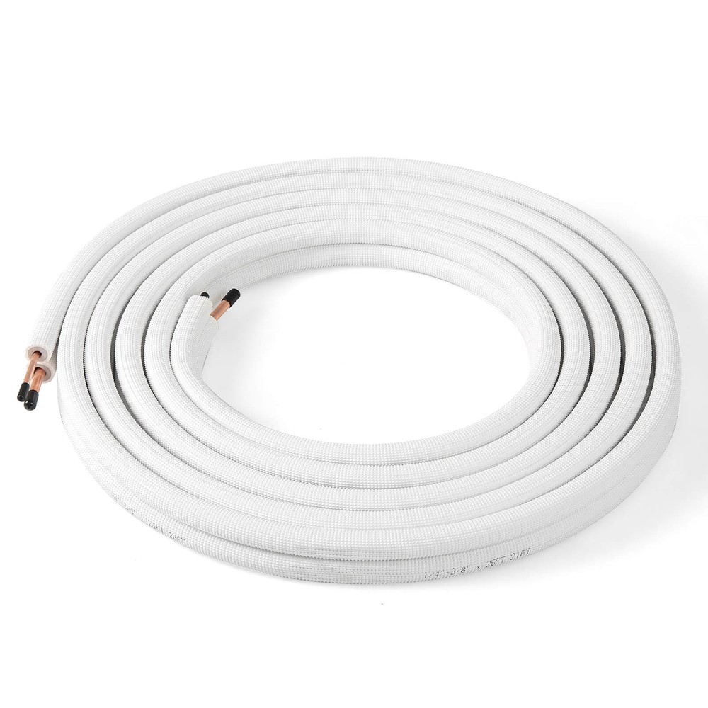 25 FT Air Conditioning Copper Tubing Hose Extension for Mini Split AC