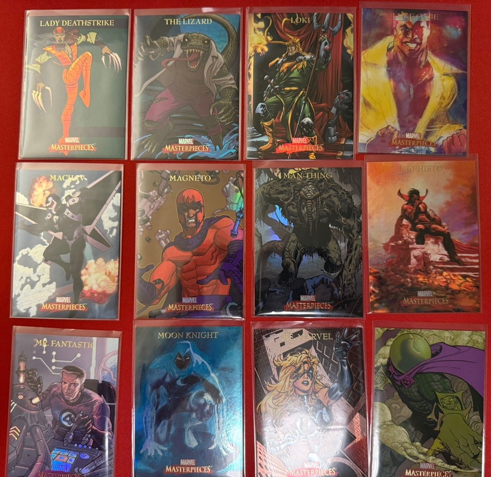 2007 MARVEL MASTERPIECES FOIL PARALLEL SET (1-90) NM CONDITION.