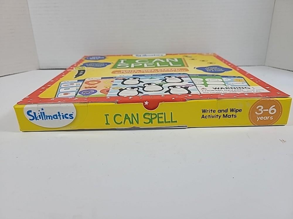 🆕️ Skillmatics I Can Spell Write And Wipe Activity Mats 3-6 Years