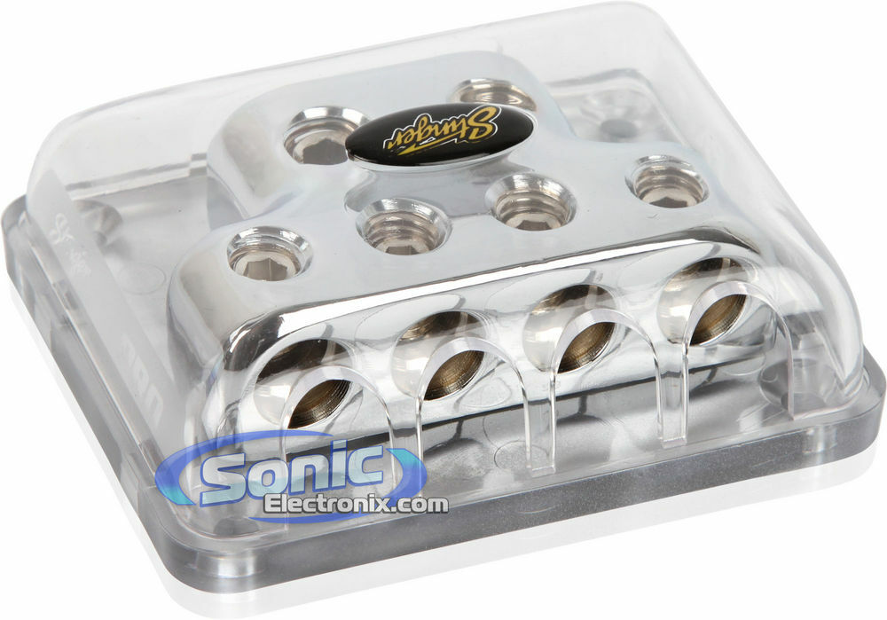 Stinger SPD514 Two 1/0 inputs Four 4 AWG Output Power Distribution Block