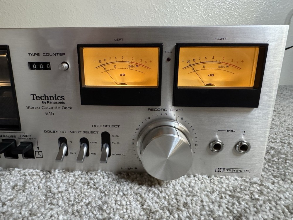 Technics RS-615US Cassette Deck – Vintage — Cleaned & Serviced — Excellent