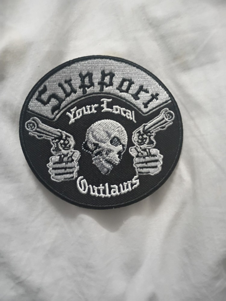 Support Your Local Outlaws 3.5 Inch Iron-on Patch