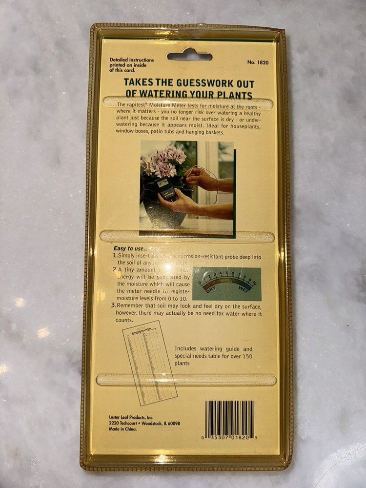 Rapitest Analog Moisture Meter No. 1820 - NOS