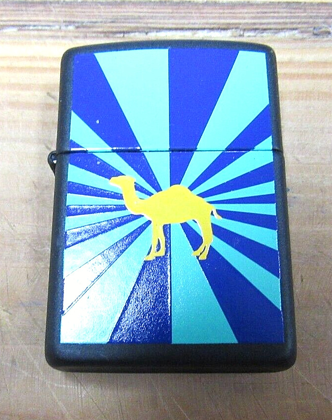 ZIPPO 1996 CAMEL BURST BLACK MATTE LIGHTER NOS SEALED