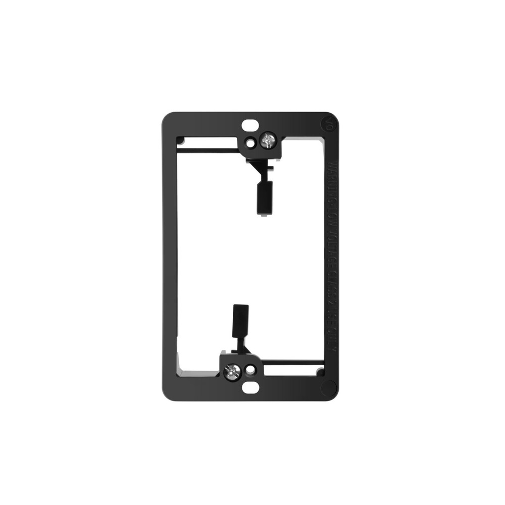 25pcs Single Gang Low Voltage Mounting Bracket Black for Low Voltage Cables