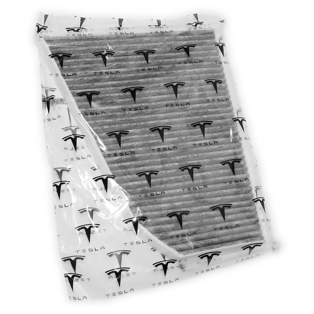 Car Cabin Air Filter Replacement with Activated Carbon for Tesla Model X Gray