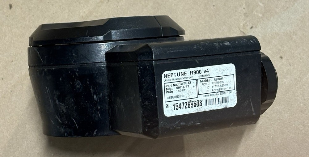 NEPTUNE RW2G13: R900 v4 Digital Water Meter E-Coder R900M