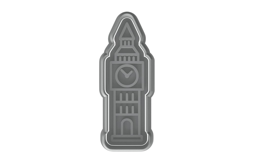 British Big Ben Cookie Cutter - 4x1.3" Professional Kitchen Quality