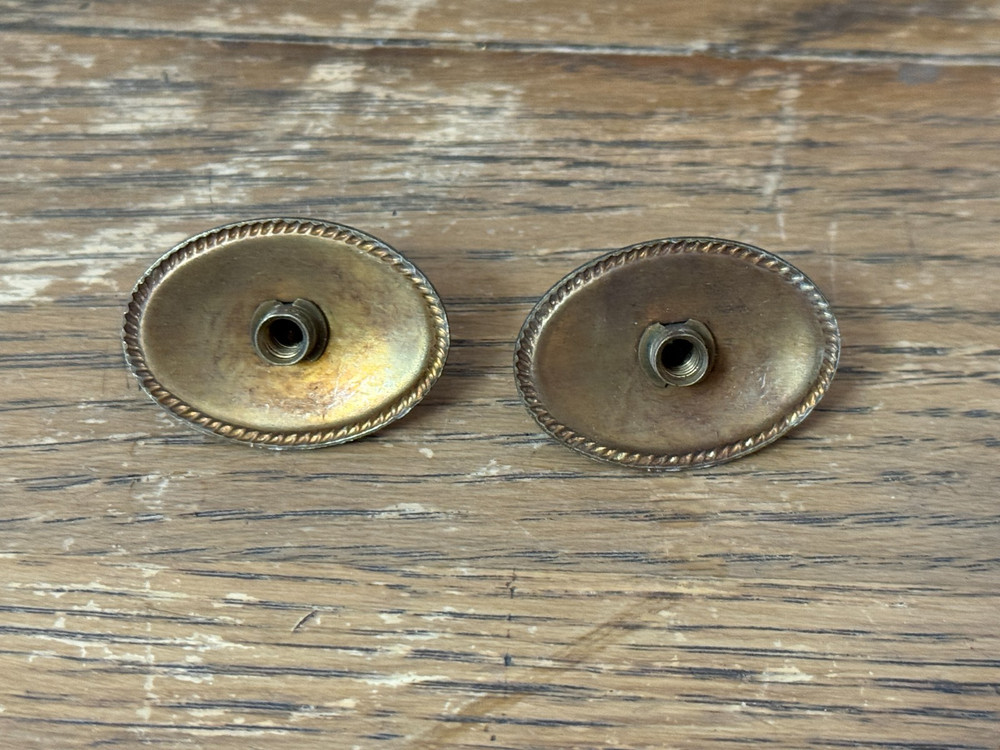 Original Henkel Harris Brass 3 in cc Drop Pull Handle K4694