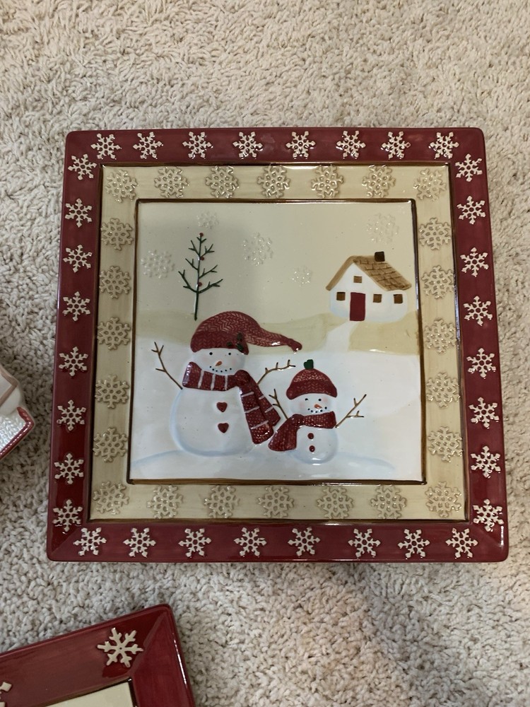 3 Beautiful Christmas Plates For Decor Or Use