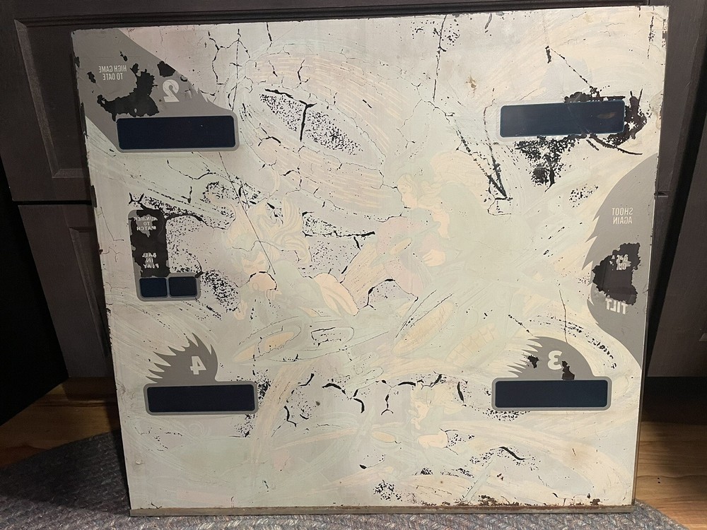 Original Star race pinball Back glass
