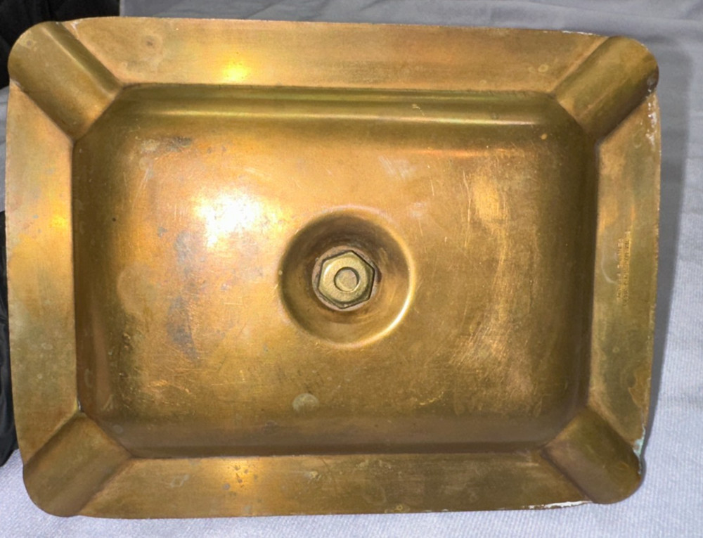 Bastian Bros. Solid Bronze USE Envelope Co. Match Holder Rochester NY - USED
