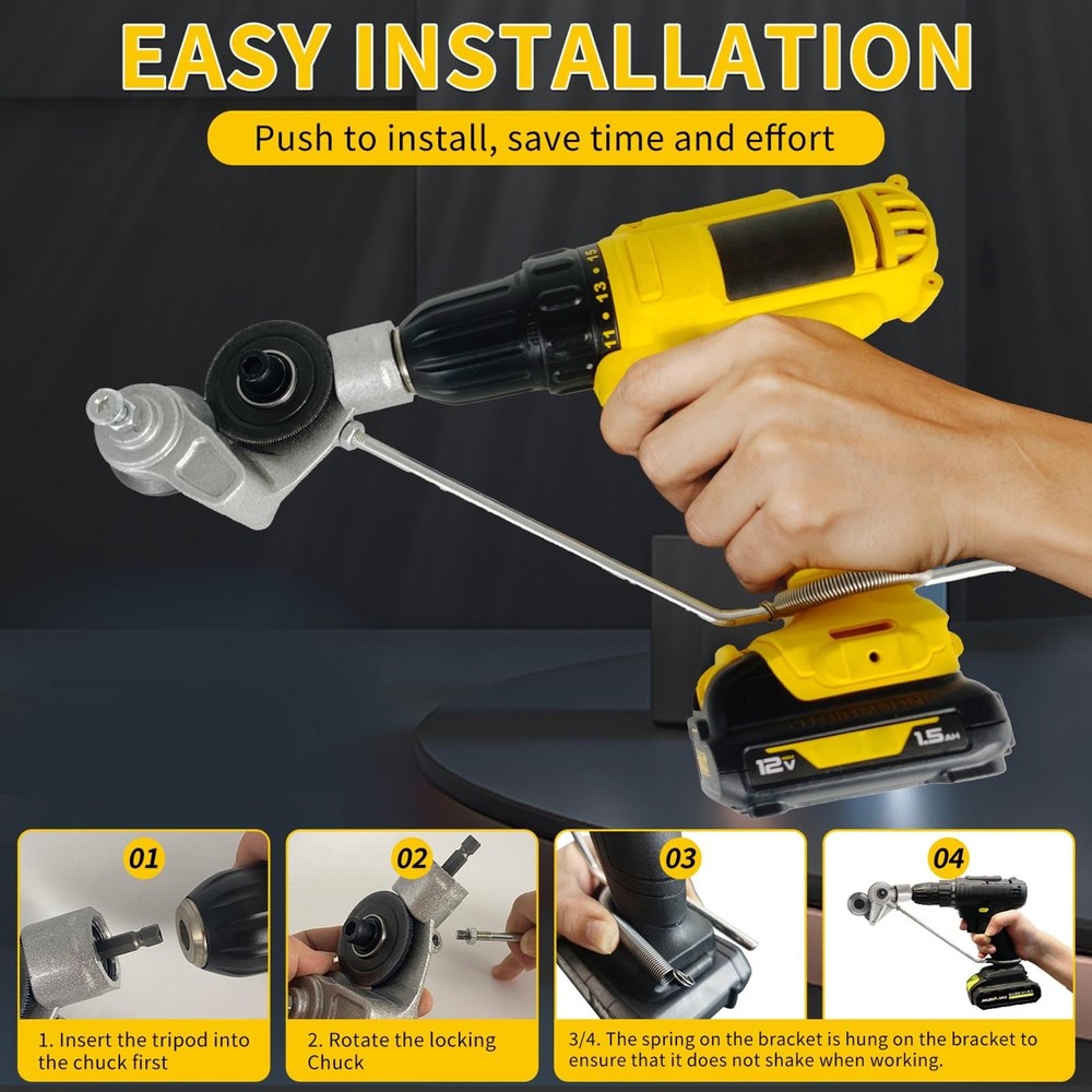Metal Cutter for Drill, Sheet Cutters, Electric Drill Medium,
